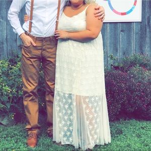 Torrid 2x ivory lace dress